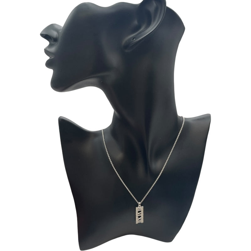 ティファニー TIFFANY＆CO アトラスバーネックレス ホワイトゴール 750WG ジュエリー