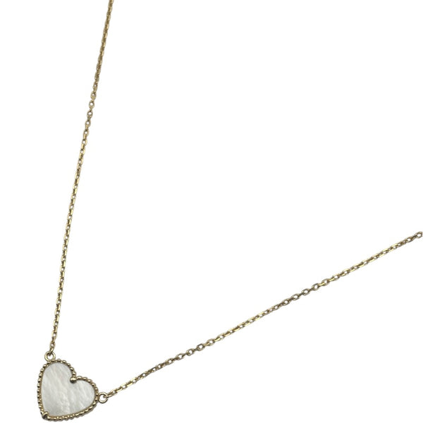 ヴァンクリーフ＆アーペル Van Cleef & Arpels ラッキーアルハンブラハートネックレス イエローゴールド 750 ジュエリー