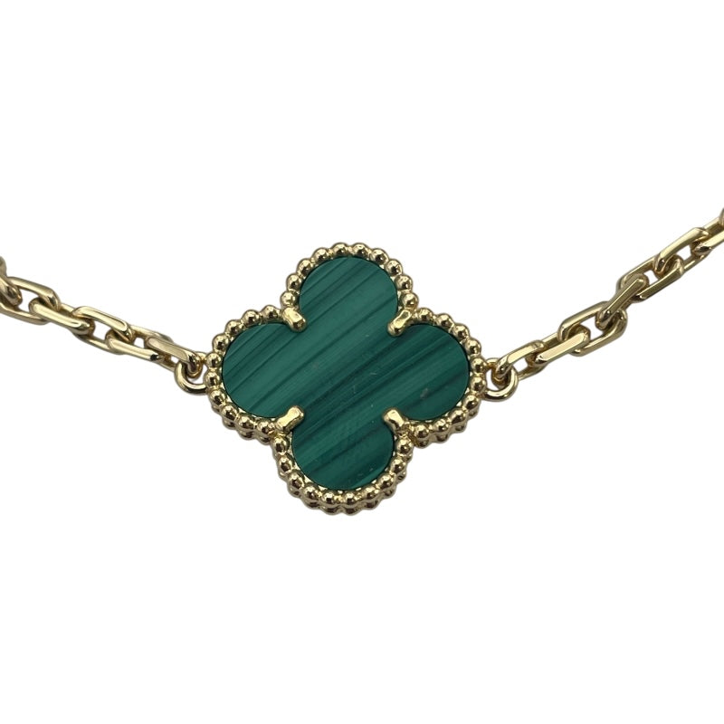 ヴァンクリーフ＆アーペル Van Cleef & Arpels ヴィンテージアルハンブラ 5Pブレスレット マラカイト イエローゴールド 750 ジュエリー