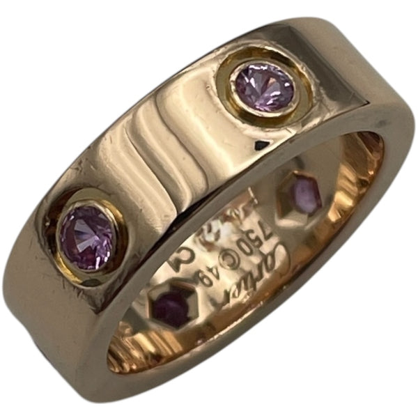 カルティエ Cartier ラブリング フルピンクサファイア ピンクゴールド 750PG ジュエリー