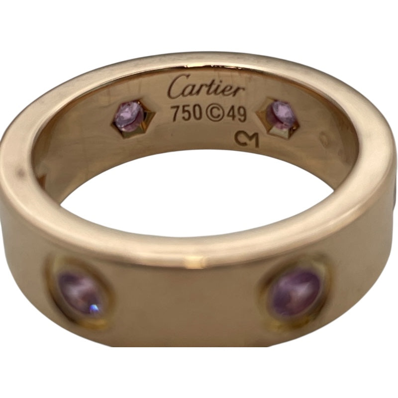 カルティエ Cartier ラブリング フルピンクサファイア ピンクゴールド 750PG ジュエリー