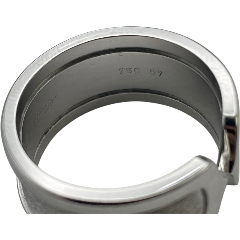 カルティエ Cartier C2リング LM ホワイトゴールド 750WG ジュエリー