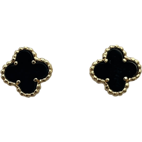 ヴァンクリーフ＆アーペル Van Cleef & Arpels スウィートアルハンブラピアス イエローゴールド 750 オニキス ジュエリー