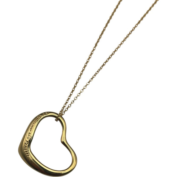 ティファニー TIFFANY＆CO オープンハートネックレス イエローゴールド 750 ジュエリー