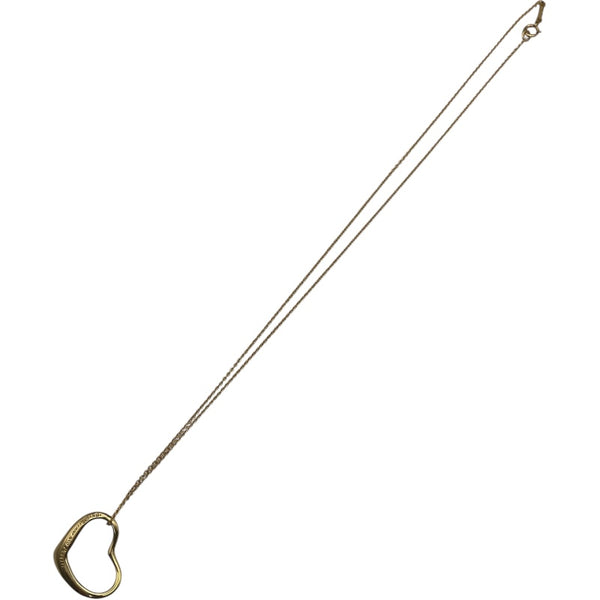 ティファニー TIFFANY＆CO オープンハートネックレス イエローゴールド 750 ジュエリー