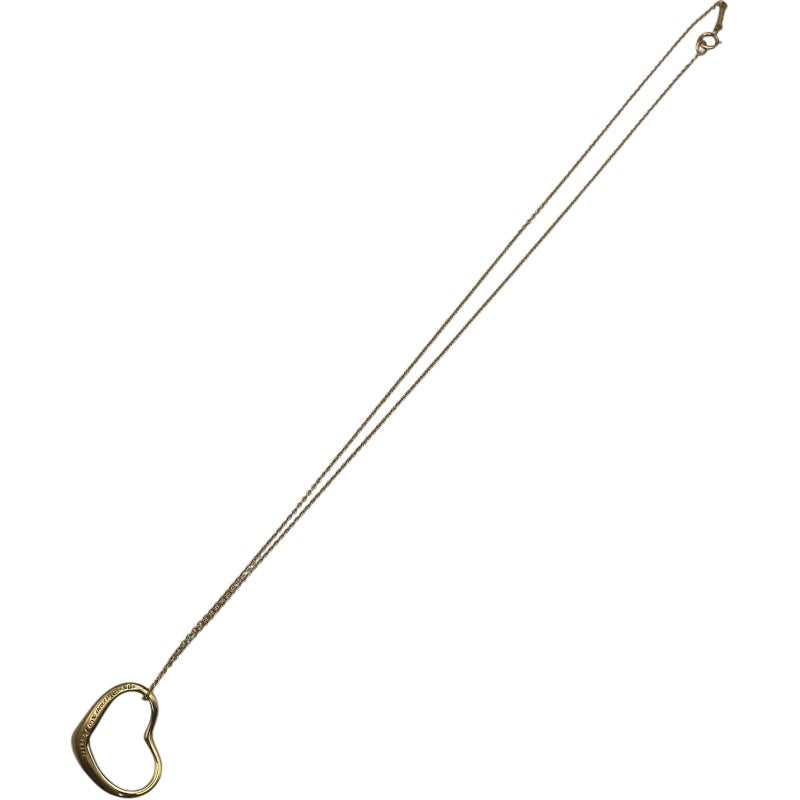ティファニー TIFFANY＆CO オープンハートネックレス イエローゴールド 750 ジュエリー