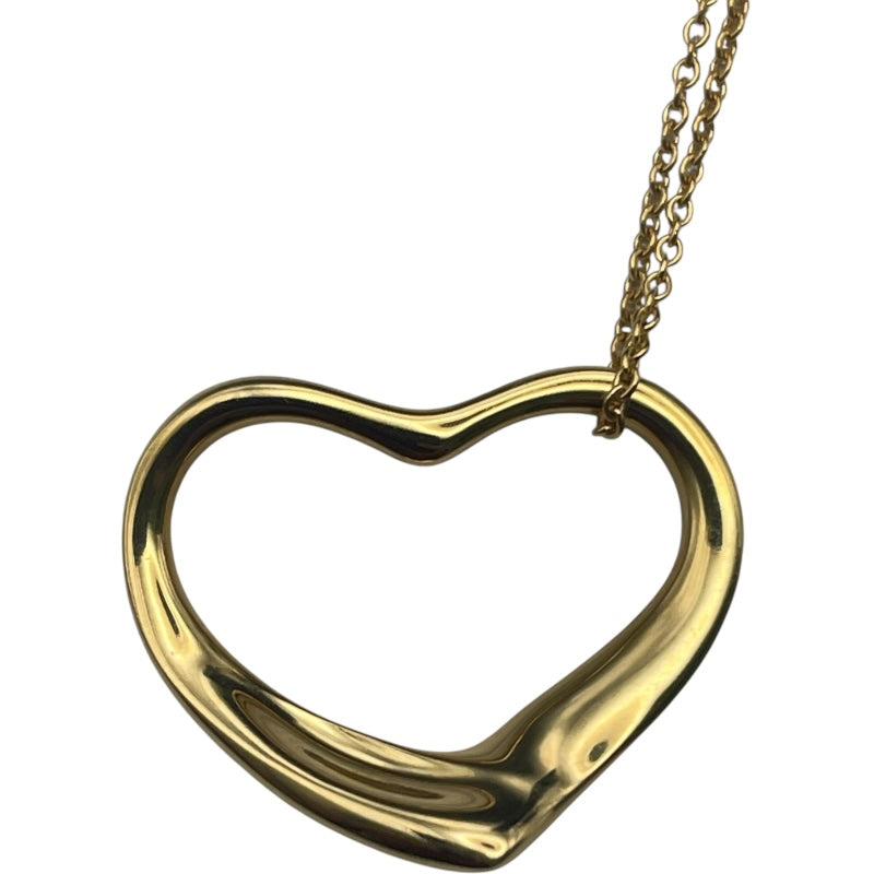 ティファニー TIFFANY＆CO オープンハートネックレス イエローゴールド 750 ジュエリー