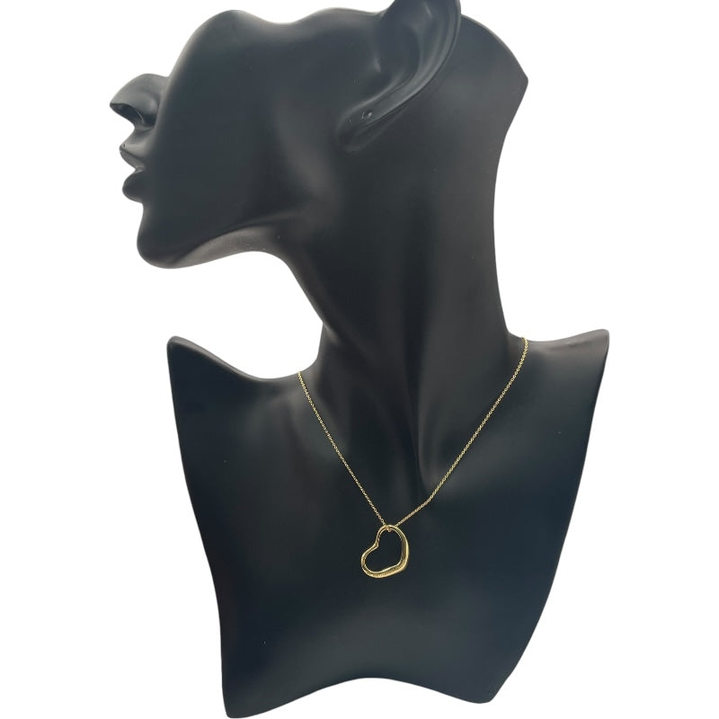 ティファニー TIFFANY＆CO オープンハートネックレス イエローゴールド 750 ジュエリー