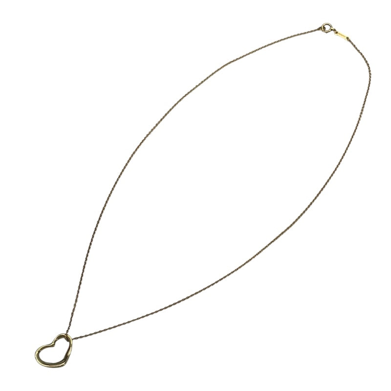 ティファニー TIFFANY＆CO オープンハートネックレス ゴールド 750/K18 ジュエリー