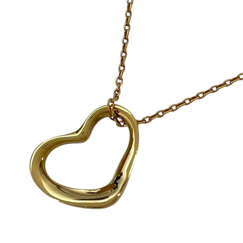 ティファニー TIFFANY＆CO オープンハートネックレス ゴールド 750/K18 ジュエリー