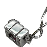 ダミアーニ DAMIANI ベルエポックスクエアネックレス ホワイトゴールド 750WG/ルビー/ダイヤモンド ルビー ジュエリー