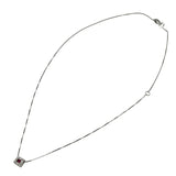 ダミアーニ DAMIANI ベルエポックスクエアネックレス ホワイトゴールド 750WG/ルビー/ダイヤモンド ルビー ジュエリー