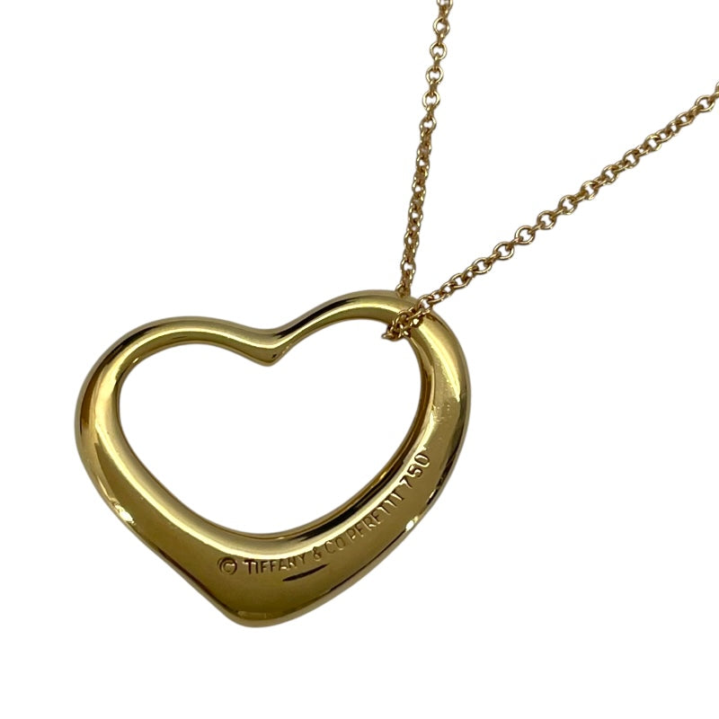 ティファニー TIFFANY＆CO オープンハートネックレス ゴールド 750 ジュエリー