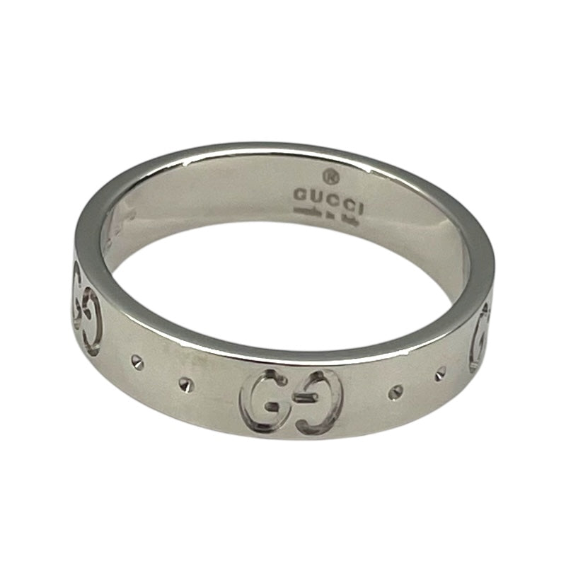 グッチ GUCCI アイコンリング ホワイトゴールド 750 ジュエリー