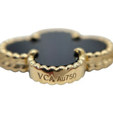 ヴァンクリーフ＆アーペル Van Cleef & Arpels ヴィンテージアルハンブラロングネックレス ゴールド Au750/オニキス ジュエリー
