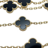 ヴァンクリーフ＆アーペル Van Cleef & Arpels ヴィンテージアルハンブラロングネックレス ゴールド Au750/オニキス ジュエリー