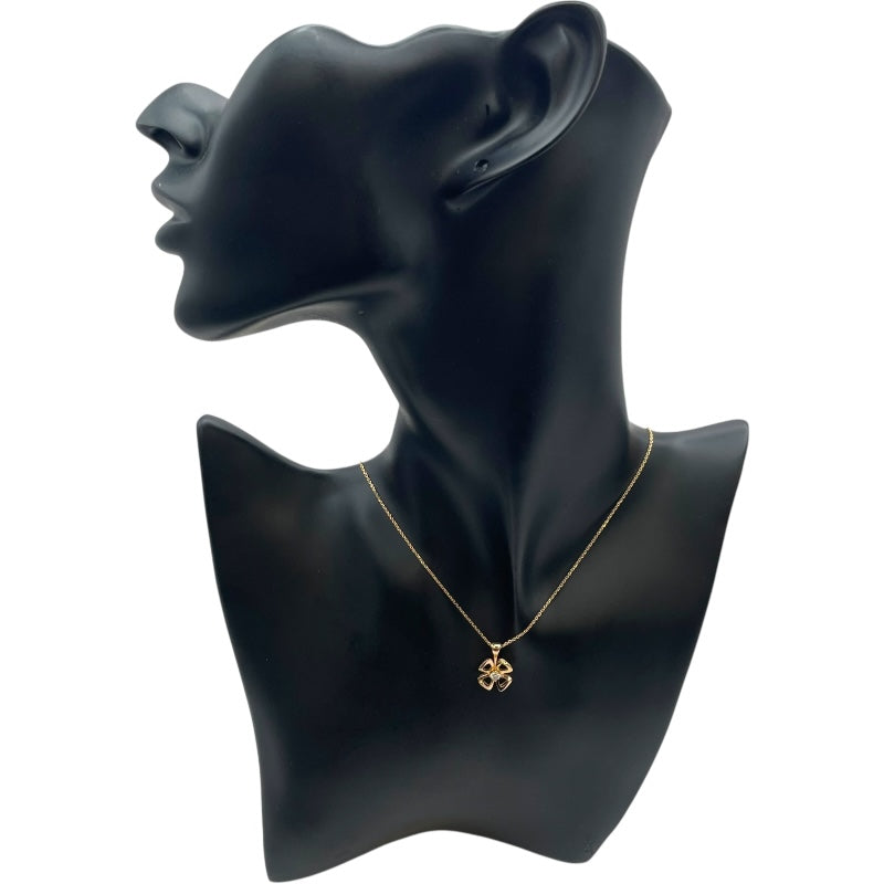 ブルガリ BVLGARI フィオレヴァー1Pダイヤネックレス ゴールド Au750 ジュエリー