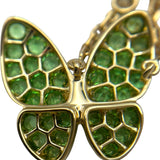 ヴァンクリーフ＆アーペル Van Cleef & Arpels ドゥパピヨンネックレス ゴールド Au750/ガーネット/ダイヤモンド ジュエリー