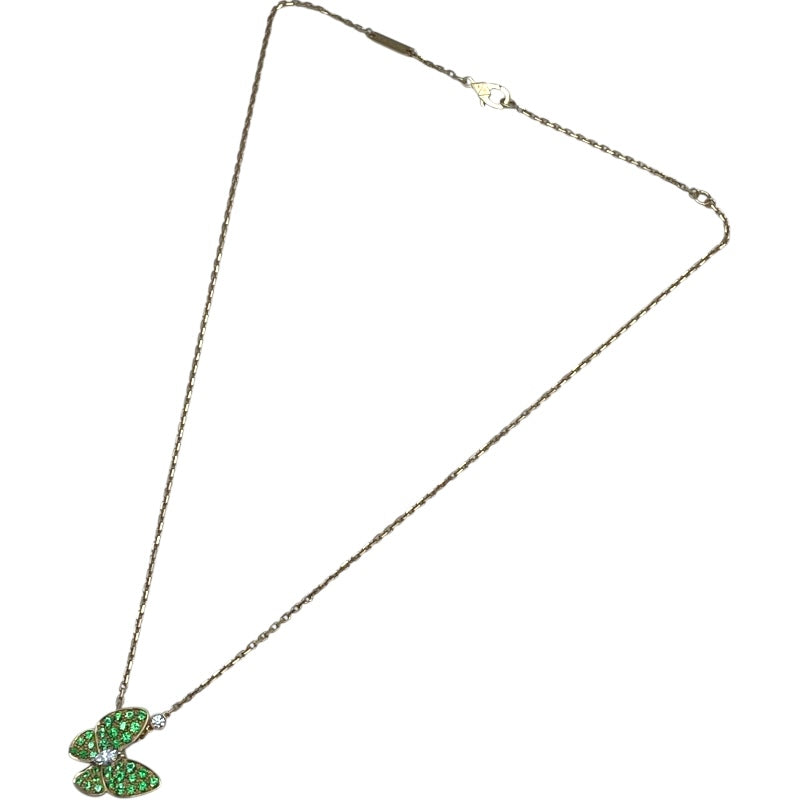 ヴァンクリーフ＆アーペル Van Cleef & Arpels ドゥパピヨンネックレス ゴールド Au750/ガーネット/ダイヤモンド ジュエリー