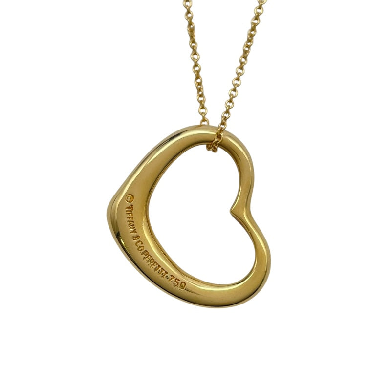 ティファニー TIFFANY＆CO オープンハートネックレス ゴールド 750 ジュエリー