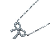ティファニー TIFFANY＆CO メトロボウネックレス ホワイトゴールド Au750 ジュエリー