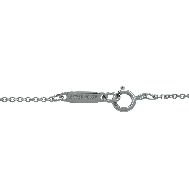 ティファニー TIFFANY＆CO メトロボウネックレス ホワイトゴールド Au750 ジュエリー