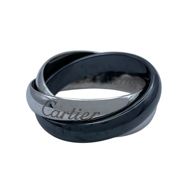 カルティエ Cartier トリニティリング ホワイトゴールド 750/セラミック ジュエリー