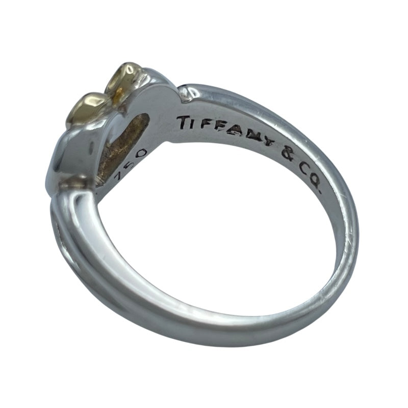ティファニー TIFFANY＆CO ハートリボンリング シルバーxゴールド 925/750 ジュエリー