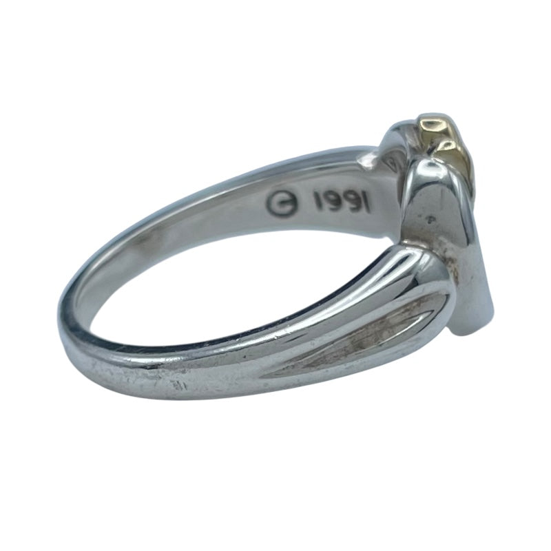 ティファニー TIFFANY＆CO ハートリボンリング シルバーxゴールド 925/750 ジュエリー