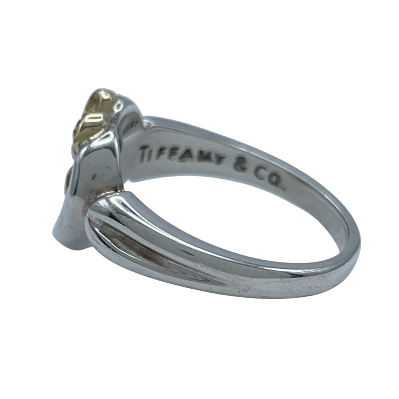 ティファニー TIFFANY＆CO ハートリボンリング シルバーxゴールド 925/750 ジュエリー