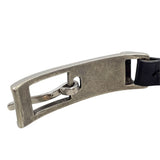 ポール・スミス Paul Smith レザーブレスレット M1A-BRAC-MSTRIP 79 BK ブラック シルバー金具 レザー/メタル アクセサリー