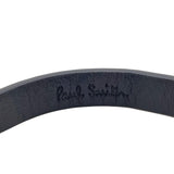 ポール・スミス Paul Smith レザーブレスレット M1A-BRAC-MSTRIP 79 BK ブラック シルバー金具 レザー/メタル アクセサリー