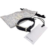 ポール・スミス Paul Smith レザーブレスレット M1A-BRAC-MSTRIP 79 BK ブラック シルバー金具 レザー/メタル アクセサリー