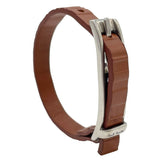 ポール・スミス Paul Smith レザーブレスレット M1ABRAC MSTRIP 62 BR 62ブラウン シルバー金具 レザー/メタル アクセサリー