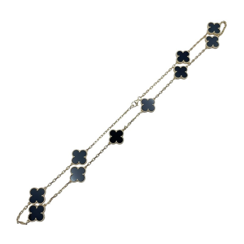 Van Cleef & Arpels ヴィンテージ アルハンブラネックレス10P ヴィンテージ アルハンブラ ネックレス、10モチーフ 18K イエロー