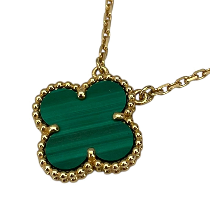 ヴァンクリーフ＆アーペル Van Cleef & Arpels ヴィンテージアルハンブラネックレス ゴールド Au750/マラカイト ジュエリー