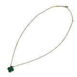 ヴァンクリーフ＆アーペル Van Cleef & Arpels ヴィンテージアルハンブラネックレス ゴールド Au750/マラカイト ジュエリー
