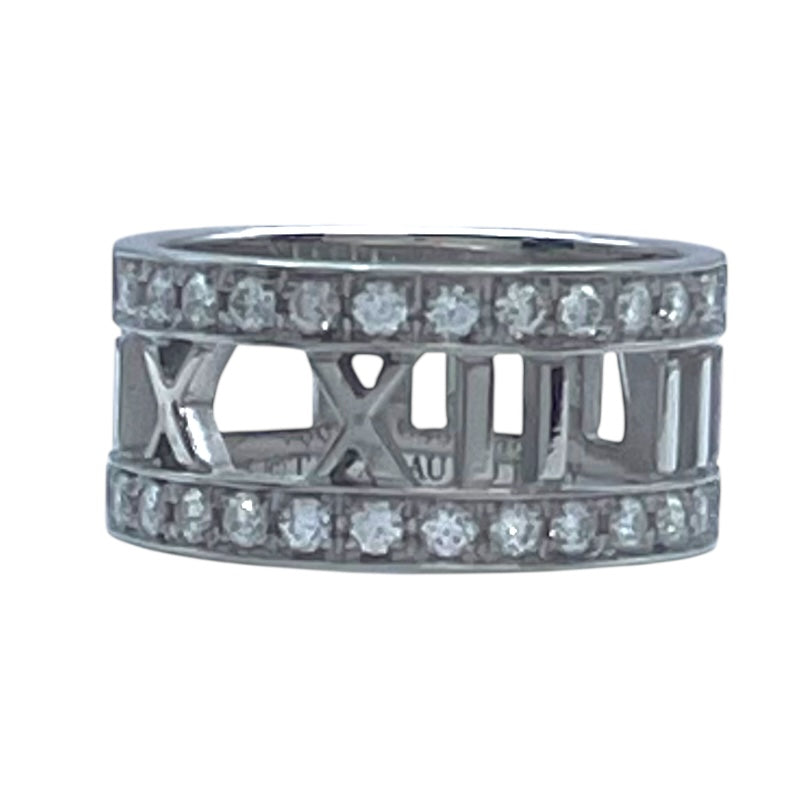 ティファニー TIFFANY＆CO アトラスオープンリング ホワイトゴールド Au750/ダイヤモンド ジュエリー