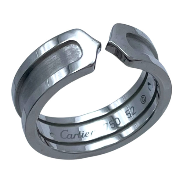 カルティエ Cartier C2リングSM ホワイトゴールド 750 ジュエリー