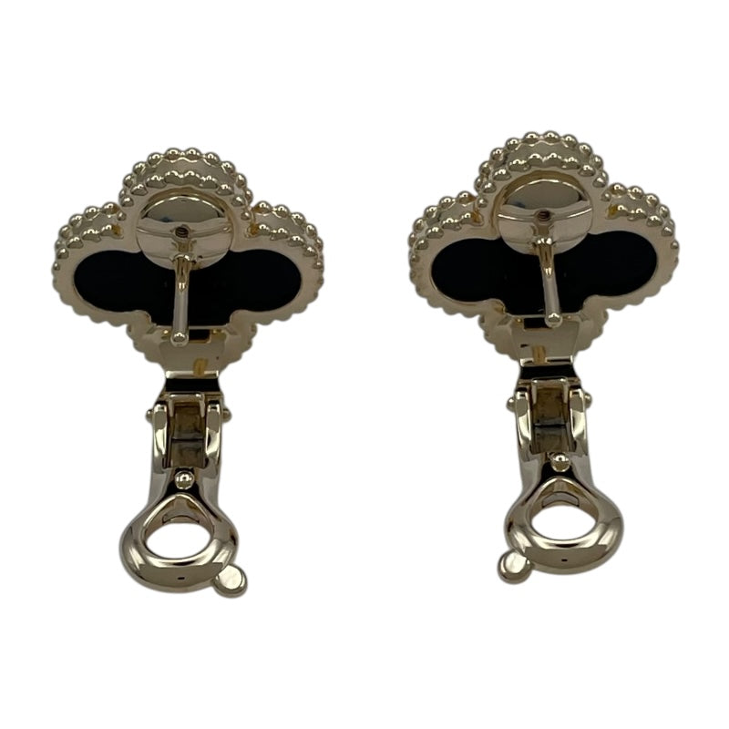 ヴァンクリーフ＆アーペル Van Cleef & Arpels ヴィンテージ アルハンブラ ピアス ゴールド Au750/オニキス ジュエリー
