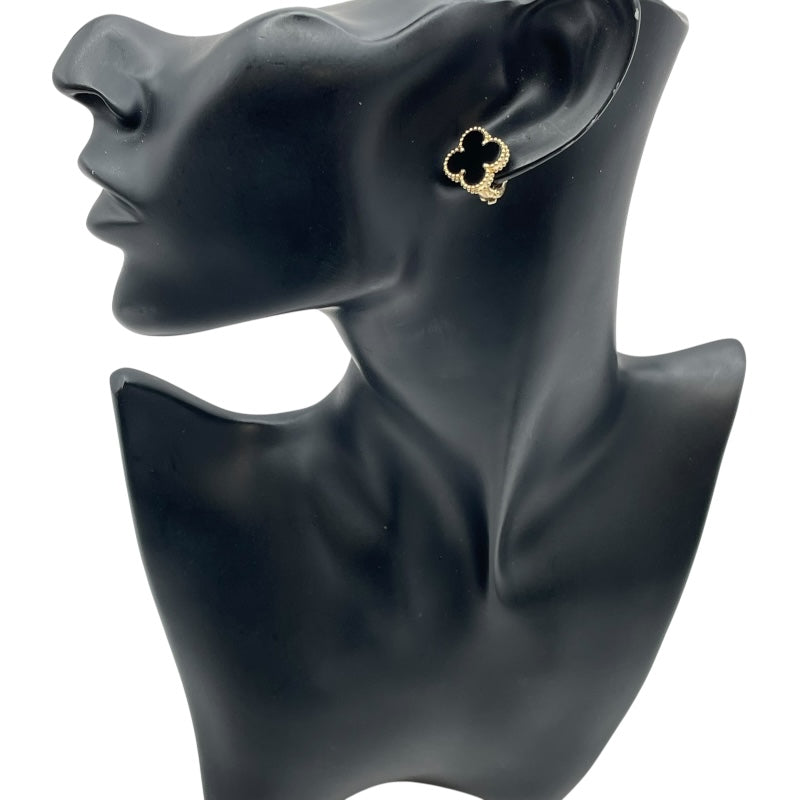 ヴァンクリーフ＆アーペル Van Cleef & Arpels ヴィンテージ アルハンブラ ピアス ゴールド Au750/オニキス ジュエリー