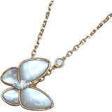 ヴァンクリーフ＆アーペル Van Cleef & Arpels ドゥパピヨンネックレス ピンクゴールド Au750 ジュエリー