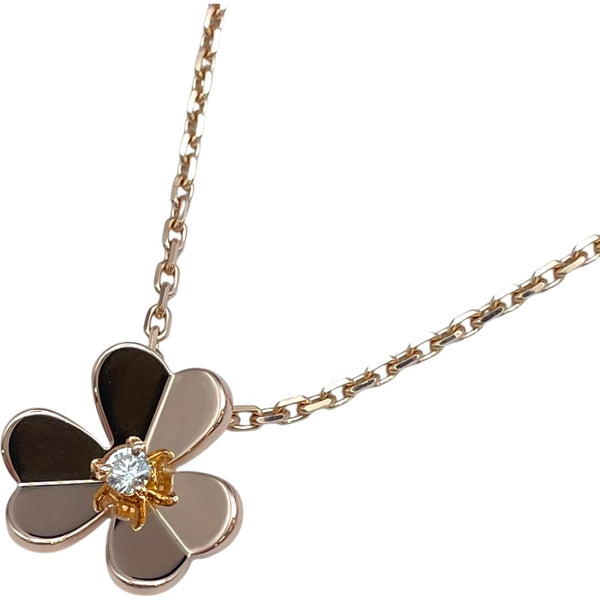 ヴァンクリーフ＆アーペル Van Cleef & Arpels フリヴォル1Pダイヤネックレス ピンクゴールド Au750 ジュエリー