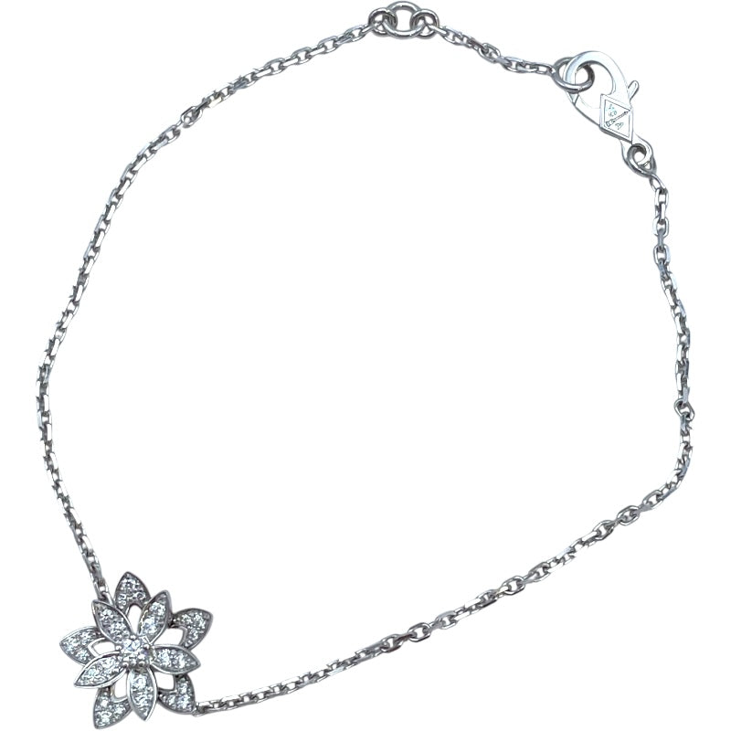 ヴァンクリーフ＆アーペル Van Cleef & Arpels ロータスブレスレット ホワイトゴールド Au750 ジュエリー
