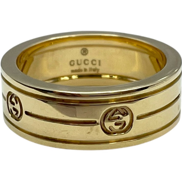 グッチ GUCCI インターロッキングリング ゴールド 750 ジュエリー