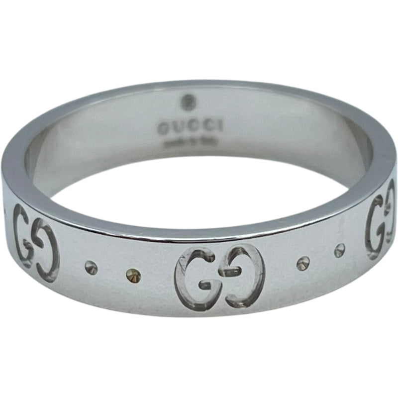 グッチ GUCCI アイコンリング ホワイトゴールド 750 ジュエリー