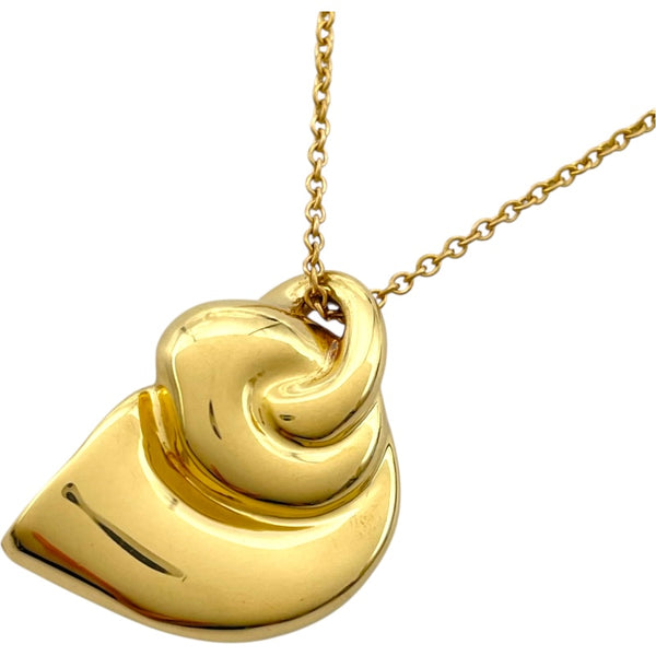 ティファニー TIFFANY＆CO ホルンシェルネックレス K18YG ジュエリー