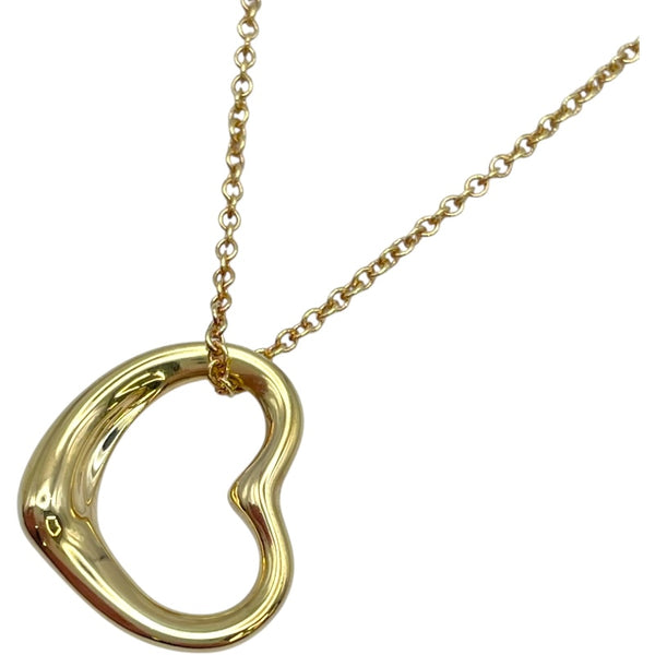 ティファニー TIFFANY＆CO オープンハートネックレス K18YG ジュエリー