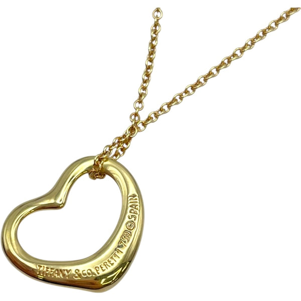 ティファニー TIFFANY＆CO オープンハートネックレス K18YG ジュエリー