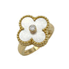 ヴァンクリーフ＆アーペル Van Cleef & Arpels ヴィンテージ アルハンブラ リング K18YG マザーオブパール ダイヤモンド ジュエリー